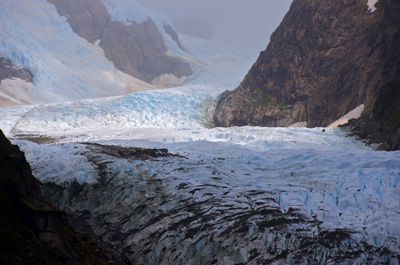 Glaciers in the Straits of Magellan in Southern Chile